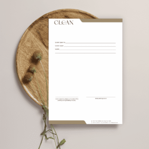 Arte bloco de receitas